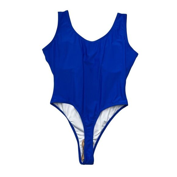 Annbon Women's Size XL 80's 90's Retro High Cut Thong‎ One Piece Swimsuit - Picture 4 of 9